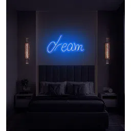 sifty creative Dream Blue (W 16 x H 8) Acyrlic & Silicone LED Neon Light (Multicolor)-picture-17