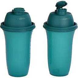 Signoraware Shake N Shake Sipper Plastic Set, 500ml, Set of 2, Forest Green-image-7