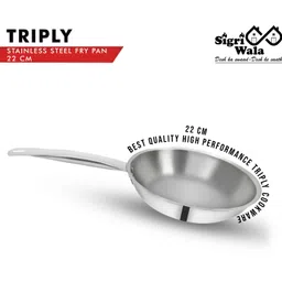 sigri-wala Cook Healthy Triply Fry Pan 22 cm diameter 1.1 L capacity-picture-20