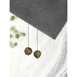 Silberry 92.5 Sterling Silver Black Sky Swarovski Earrings for Women-picture-31