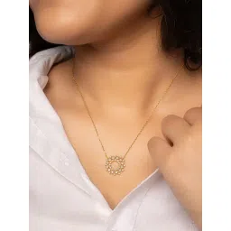 Silberry 925 Sterling Silver Gold Plated Imperial Necklace-picture-19