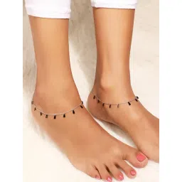 Silberry 92.5 Sterling Silver Radiant Pair of Anklets-picture-25