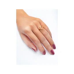 SILBERRY 925 Sterling Silver Rose Gold Heart Swirl Ring for Womens and Girls-picture-10