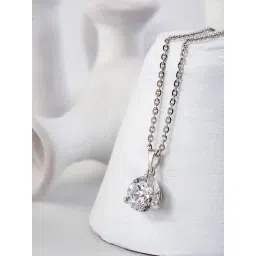 Silberry 92.5 Sterling Silver Solitaire Dream 10 mm Pendant-picture-32