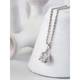 Silberry 92.5 Sterling Silver Solitaire Dream 6 mm Pendant-picture-47