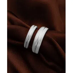 silberry Sterling Silver Couple Rings-picture-32