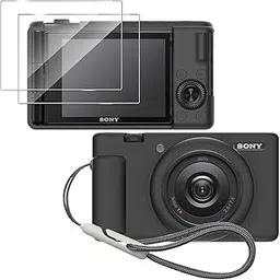 Silicone Case for Sony ZV-1F/ ZV-1 II/ZV-1M2 Digital Camera with 2PCS Screen Protector and a Lanyard Sony ZV-1 II case- Black-picture-25