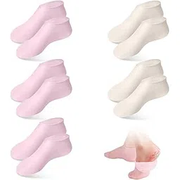 Silicone Moisture Socks Non-Slip Aloe Socks For Dry Cracked Feet Softening (1 PAIR)-picture-53