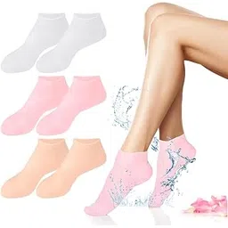 Silicone Moisturizing Socks - Silicone Socks for Dry Cracked Feet, Gel Spa Socks for Dry Cracked Skin, Softening Callus Treatment, Foot Care Comfort after Pedicure, Reusable Washable-picture-33