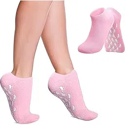 Silicone Socks For Women Moisturizing Silicone Spa Gel Socks For Women Silicon Socks Heel for Crack Spa Gel Socks for Women and Men Gel Socks For Dry Cracked Feet Crack Heel Repair Socks Natural Oil And Vitamin E (Multicolor) (1 Pair)-picture-18