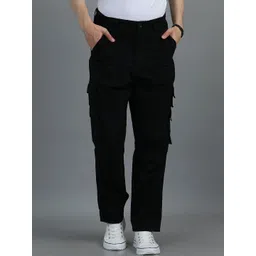 SILISOUL Men Relaxed Loose Fit Cargos Trousers-picture-22