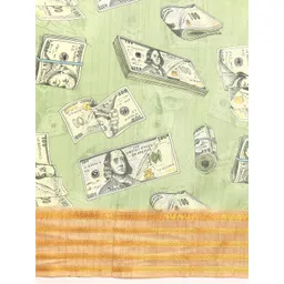 Silk Land Abstract Printed Zari Kanjeevaram Saree image 3