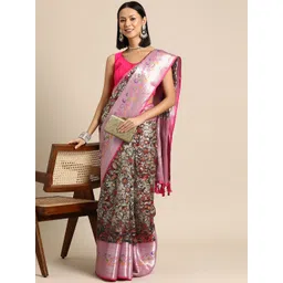 Silk Land Floral Zari Kanjeevaram Saree-picture-30