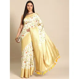 Silk Land Kalamkari Zari Art Silk Kanjeevaram Saree-picture-21