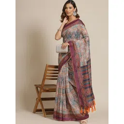 Silk Land Printed Ready to Wear Chanderi Saree-picture-14
