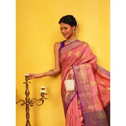 Silk Land Soft Silk Zari Woven Big Border With Rich Pallu Saree-picture-36