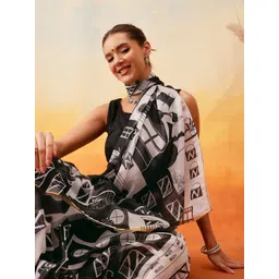 Silk Land Women Abstract Chanderi Ready to Wear Saree-picture-16