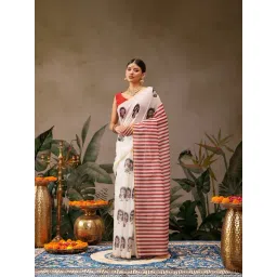 Silk Land Women Cotton Blend Digital Printed Saree-picture-26