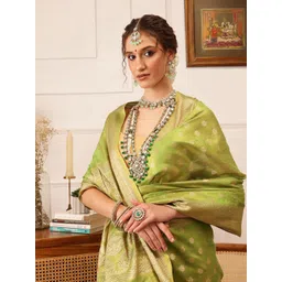 Silk Land Woven Design Zari Tissue Fusion Kanjeevaram Saree-picture-33