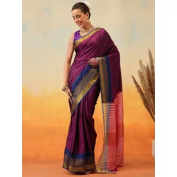 Silk Land Zari Art Silk Ready to Wear Uppada Saree-picture-29