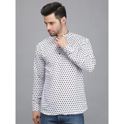 Silver Buck Men Floral Printed Short Kurta-picture-24