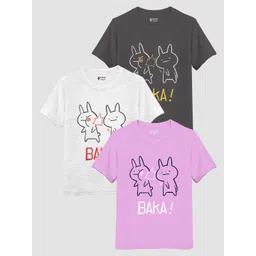 Silver Fang Kids Pack Of 3 Graphic Printed Cotton T-shirt-picture-22