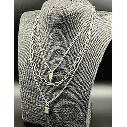 Silver lock locket Charm jewelry-picture-36