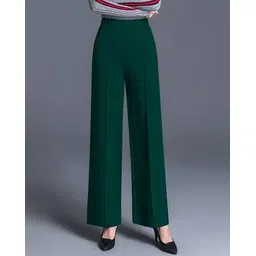 silverfly Women Relaxed Fit Pants with Elasticated Waist-picture-32