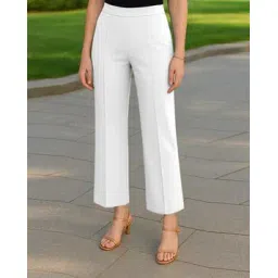 silverfly Women Straight Fit Flat-Front Pants-picture-39