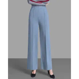 silverfly Women Relaxed Fit Pants with Elasticated Waist image 1