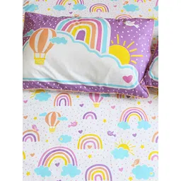 Silverlinen Conversational Print 250 TC Cotton Bedsheet with 2 Pillow Covers-picture-21