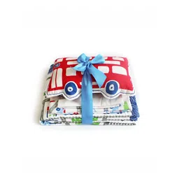 Silverlinen Kids Blue & Red Printed 5 Piece Double Queen Superfine Pure Cotton Bedding Set-picture-34