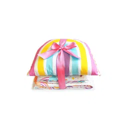 Silverlinen Kids Pink Printed 5 Piece Double King Superfine Pure Cotton Bedding Set-picture-10