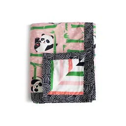 Silverlinen Kids Pink Printed AC Room 110 GSM Pure Cotton Reversible Single Bed Blanket-picture-12