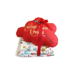 Silverlinen Kids Red & Blue Printed 5 Piece Double Queen Superfine Pure Cotton Bedding Set-picture-21