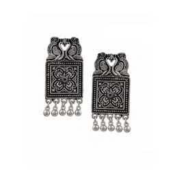 Silvermerc Designs Silver-Toned Contemporary Studs Earrings-picture-27