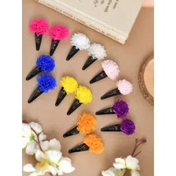 Silvermerc Designs Women Pack of 14 Floral Tic Tac Hair Clip-picture-31