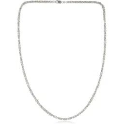 silverpearls 925 Sterling Silver Chain With Figaro Design For Men's Sterling Silver Plated Sterling Silver Chain-picture-27