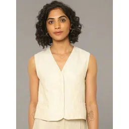 Silvertraq Slim-Fit Pure Linen Waistcoat-picture-40