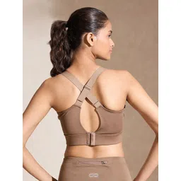 Silvertraq Women Full Coverage Heavily Padded Anti Odour Moisture Wicking Workout Bra image 3