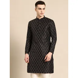 Simaaya Men Embroidered Sequinned Kurta-picture-27