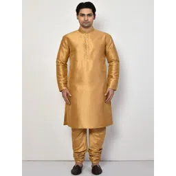 Simaaya Men Solid Kurta with Pyjama-picture-16