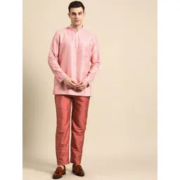 simaaya Sayisha Men Embroidered Sequinned Kurta with Trousers-picture-17