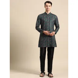 simaaya Sayisha Men Floral Printed Regular Kurta with Trousers-picture-14