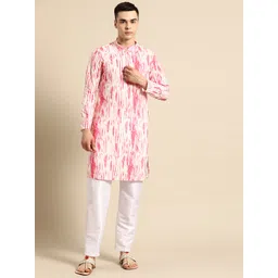 simaaya Sayisha Men Thread Work Pure Cotton Kurta with Trousers-picture-18