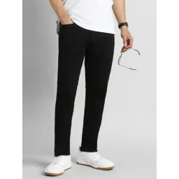 Simon Carter London Black Cotton Slim Fit Jeans-picture-11