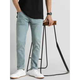 Simon Carter London Blue Cotton Slim Fit Jeans-picture-17