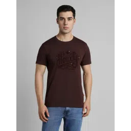 Simon Carter London Brown Cotton Slim Fit Graphic T-Shirt-picture-44