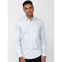 SIMON CARTER LONDON Conversational Printed Slim Fit Pure Cotton Casual Shirt-picture-13