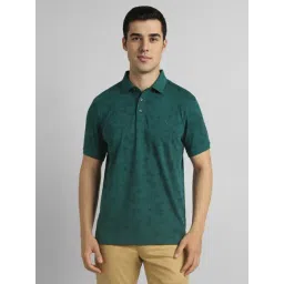 Simon Carter London Green Cotton Slim Fit Printed Polo T-Shirt-picture-20